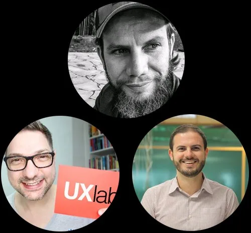 Retrato de Andrei Gurgel, Rodrigo Lemes, Luis Felipe Fernandes
